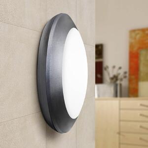 Plafoniera Exterior Fumagalli Berta 275x80mm, IP66, Soclu E27, Rășină Neagră Anti-Coroziune, Iluminat Modern Rezistent la UV pentru Terase Garaje
