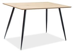 Masa de bucaterie Remus 120 x 80 cm, stejar / negru
