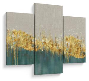 Tablou - Textura cu decor auriu (90x60 cm)