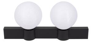 Aplica perete Erste Glace 2xE27, Design Modern Bicolor Negru Alb, Corp Iluminat Interior Minimalist pentru Living sau Hol, Elegant si Eficient