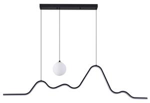 Pendul LED Erste Hades 26W Negru 1200x60x1500mm Corp Iluminat Suspendat Industrial Modern pentru Bucatarie Living Design Minimalist Eficient