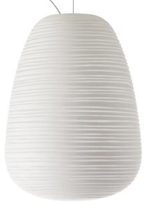 Lustră Pendul Foscarini, Rituals 1, reglabil, Alb, Camera de zi, Sticlă, Design