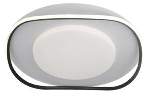 Plafoniera LED Erste Freya 55W 475x87mm Alb-Negru, Corp Iluminat Modern Minimalism, Eficienta Energetica pentru Living, Dormitor, Birou Elegant