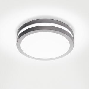 EGLO connect Locana-C LED lampă de perete pentru exterior argintiu, reglabil, Metalic, Metal, Modern, Plafon rotund direct