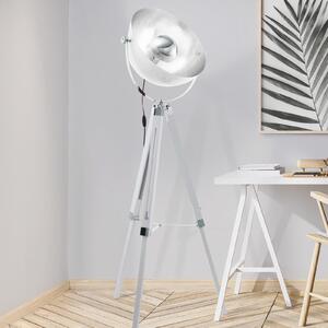 EGLO Covaleda Dreibein lampadar alb/argintiu, Alb, Camera de zi / sufragerie, Lemn, Modern, Tripod