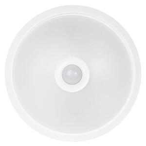 Plafoniera Erste cu Senzor PIR 360 grade, 2XE27, 295x100mm, Alb, IP20, Iluminat Automat Inteligent pentru Hol, Casa Scarii si Zone de Tranzit