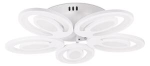 Plafoniera LED Erste Petal 80W 500x500mm Alb, Design Floral Modern cu Telecomanda, Tehnologie 3CCT Ajustabila pentru Living si Spatii Elegante