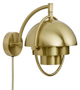 Lampă de perete GUBI, Multi-Lite, reglabil, Auriu / Alamă, Camera de zi, Alamă, Design