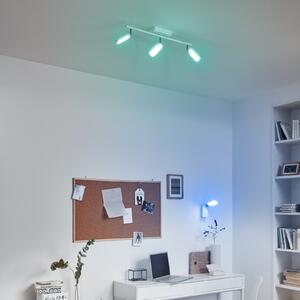 EGLO connect Palombare-C spot tavan LED, 3 becuri, reglabil, Alb, Hol, Plastic, Modern, Plafon cu flacără multiplă