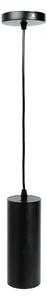 Pendul Spot Erste Negru Mat 80x1000mm 1xE27 IP20: Corp Iluminat Industrial Metalic Elegant pentru Bucatarii Moderne, Design Minimalist Ajustabil