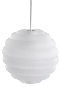 Lustră Pendul Tom Dixon, Press Sphere, reglabil, Alb, Camera de zi, Sticlă, Design