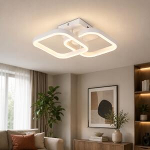 Aplica LED Erste Aria 28W 3CCT Alb Mat, Design Modern Curbat 330x260x90mm, Lumina Reglabila din Intrerupator pentru Living, Hol sau Dormitor