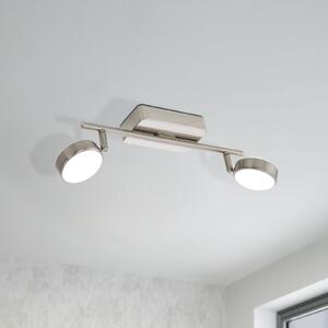 EGLO connect Corropoli-C spot tavan LED, 2 becuri, reglabil, Gri, Hol, Metal, Modern, Plafon cu flacără multiplă