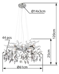 Lustră pe cablu Globo 64132-8 DANNA 8xG9/8W/230V