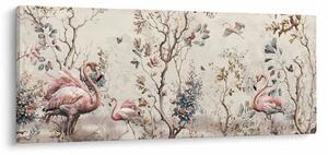 Tablou - Desen de flamingo (120x50 cm)