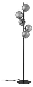 Lampadar Lindby, Orbelia, Negru, Camera de zi, Sticlă, Modern