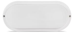 Plafoniera LED Ovala Novelite 18W 4000K IP65 Alb, Corp Iluminat Exterior Rezistent 230x105x46mm, Eficienta Luminoasa 100lm/W Pentru Casa Gradina