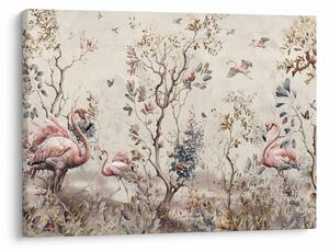 Tablou - Desen de flamingo (70x50 cm)