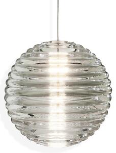 Lustră Pendul Tom Dixon, Press Sphere, reglabil, Transparent, Camera de zi, Sticlă, Design