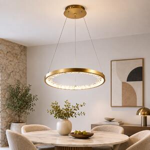 Pendul Linea LED 26W 3CCT 2080lm Auriu Erste 390x1000mm - Lustră Modernă Minimalistă Reglabilă pentru Iluminat Interior Elegant și Sofisticat