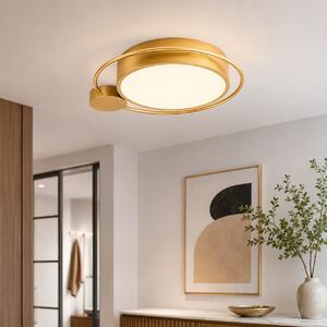 Plafonieră LED Erste Moon 28W 1400lm 3000K Auriu 440x70mm - Corp iluminat modern elegant pentru living sau dormitor cu design circular rafinat