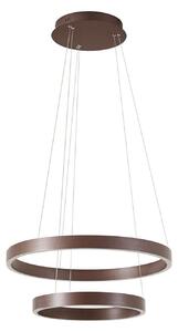 Lustră Pendul Lucande, Yonam, reglabil, Maro / Rugină, Sala de mese, Metal, Modern