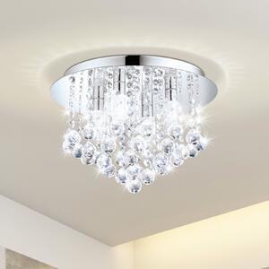 EGLO Plafonieră cu LED Almonte pandantiv, 35 cm, Metalic, Camera de zi / sufragerie, Cristal