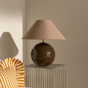 Lampă de masă Globen Lighting, IRIS, Maro / Rugină, Camera de zi, Țesătură / Textil, Design