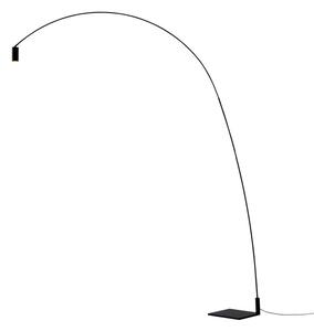 Lampadar Nemo Lighting, Fox, reglabil, Negru, Camera de zi, Metal, Modern