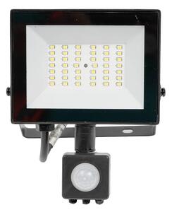 Proiector Slim LED SMD V4 Novelite 30W cu Senzor Miscare, Lumina Rece 6500K, IP65, 143x187x54mm, Ideal Iluminat Exterior Securitate Eficient