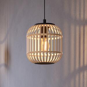 EGLO Bordesley lampă suspendată abajur din lemn 21 cm, reglabil, Lemn, Camera de zi / sufragerie, Lemn, Scandinavă