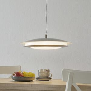 EGLO connect Moneva-C suspendată LED nichel Ø 48,5, reglabil, Gri, Camera de zi / sufragerie, Plastic, Modern