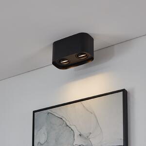EGLO connect Caminales-Z downlight LED, 2 becuri, reglabil, Negru, Camera de zi / sufragerie, Metal, Modern