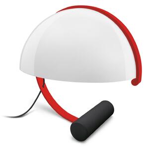 Lampă de masă Stilnovo, Meta, reglabil, Roșu, Camera de zi, Metal, Design