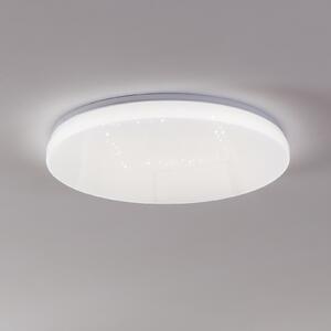 EGLO connect plafonieră Totari-Z, Ø56cm, 32W, efect de cristal, reglabil, Alb, Camera de zi / sufragerie, Plastic