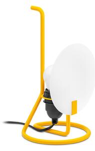 Lampă de masă Stilnovo, Bugia, Galben, Camera de zi, Metal, Design