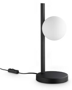 IDEAL LUX Lampa de masă Binomio, negru, înălțime 38 cm, metal, Negru, Camera de zi / sufragerie, Metal, Modern