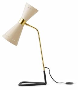 Lampă de masă Stilnovo, Megafono, Bej, Camera de zi, Metal, Design