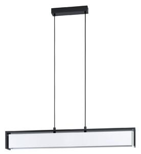 EGLO connect Valdelagrano-Z lampă suspendată LED, reglabil, Negru, Camera de zi / sufragerie, Lemn, Modern