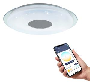 EGLO connect Lanciano-Z LED plafonieră cu Ø 45cm, reglabil, Alb, Camera de zi / sufragerie, Plastic