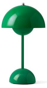 Lampă de masă &Tradition, Flowerpot VP3, Verde, Camera de zi, Metal, Design