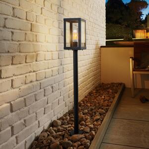EGLO Lampă de trotuar Alamonte 1, negru, reglabil, Negru, Metal, Modern