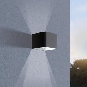 EGLO Lampă LED pentru exterior Doninni 1, negru, lățime 13 cm, 2 becuri., Negru, Metal, Modern