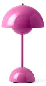 Lampă de masă &Tradition, Flowerpot VP9, reglabil, Roz / Rosé, Camera de zi, Plastic, Design