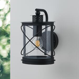 EGLO Aplică de exterior Hilburn, negru, în sus, reglabil, Negru, Metal