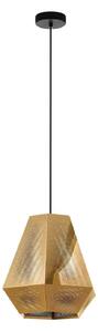 EGLO Lampă suspendată Chiavica, alamă, 1 lumină, Ø36cm, reglabil, Auriu / Alamă, Camera de zi / sufragerie, Metal