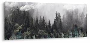 Tablou - Pădure cu elemente ilustrate (120x50 cm)