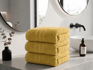 Prosop CLASSIC COLOR 50 x 100 cm mustar, 100% bumbac