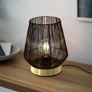 EGLO Lampă de masă Escandidos, negru/auriu, Negru, Camera de zi / sufragerie, Metal