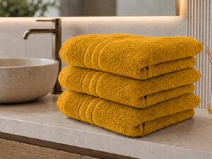 Prosop de baie CLASSIC COLOR 70 x 140 cm mustar, 100% bumbac